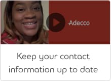 Keep your contact information up to date